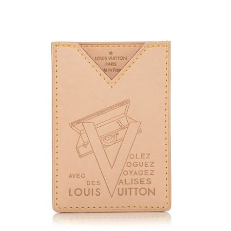 louis vuitton vachetta voyages card holder|louis vuitton card holder.